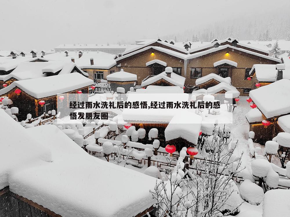 经过雨水洗礼后的感悟,经过雨水洗礼后的感悟发朋友圈